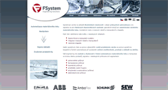 Desktop Screenshot of f-system.cz