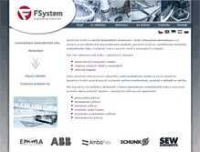 Tablet Screenshot of f-system.cz
